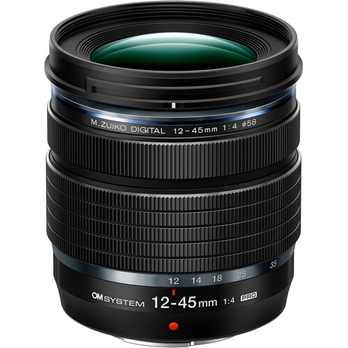 Olympus M.Zuiko 12–45mm f/4 PRO compact standard zoom lens for Micro Four Thirds