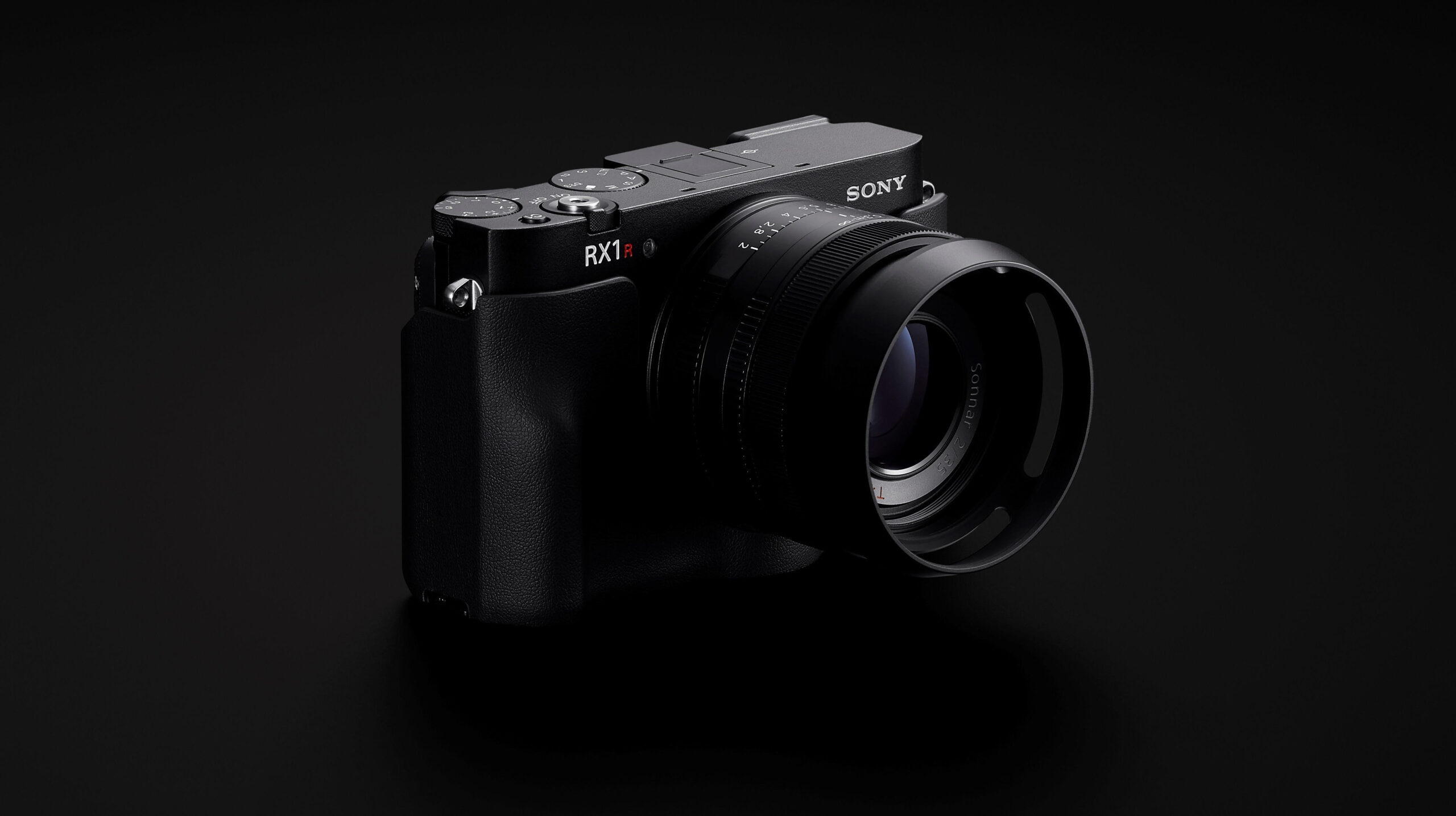 Sony RX1R III on a black